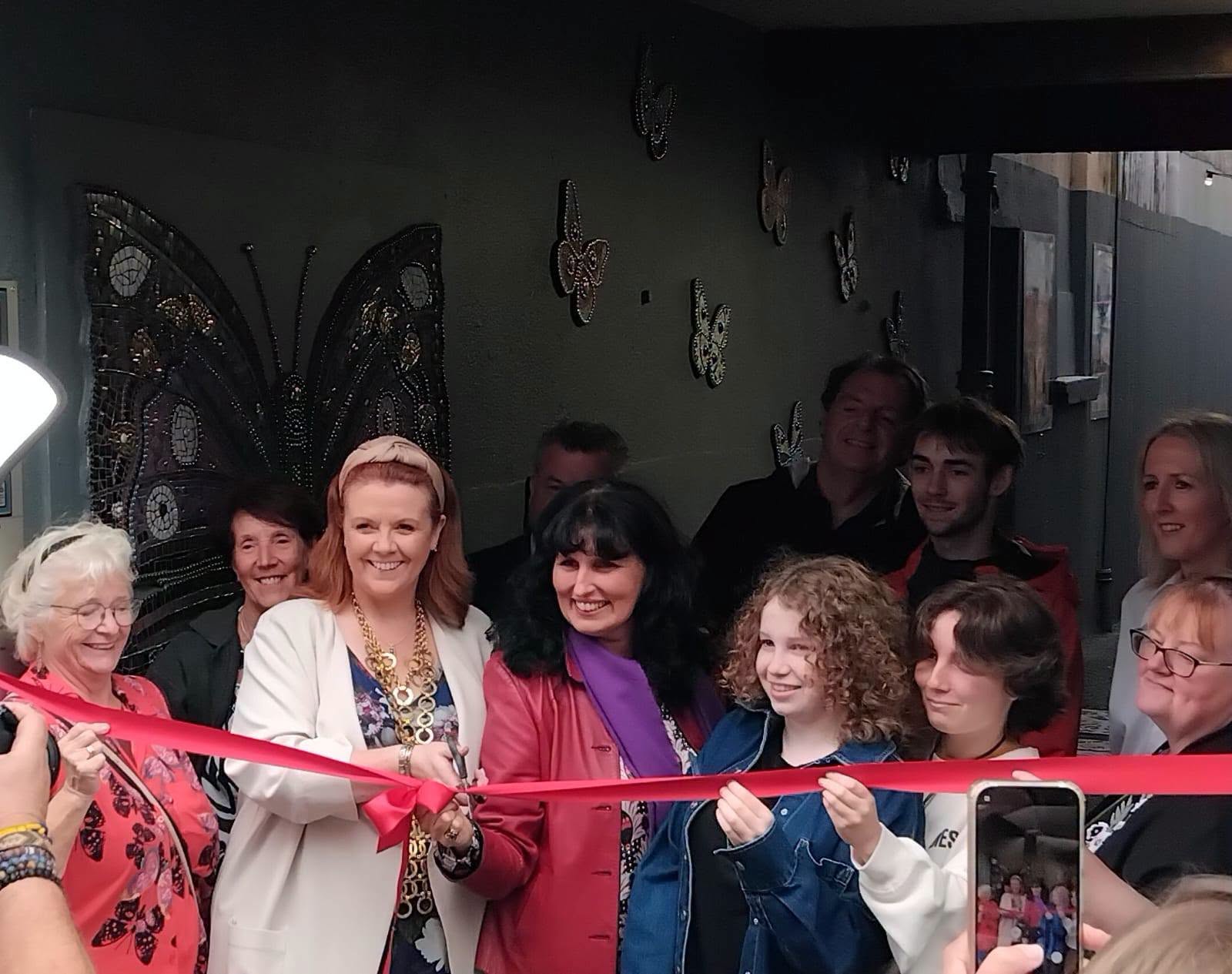 Oak Lane Ribbon Cut